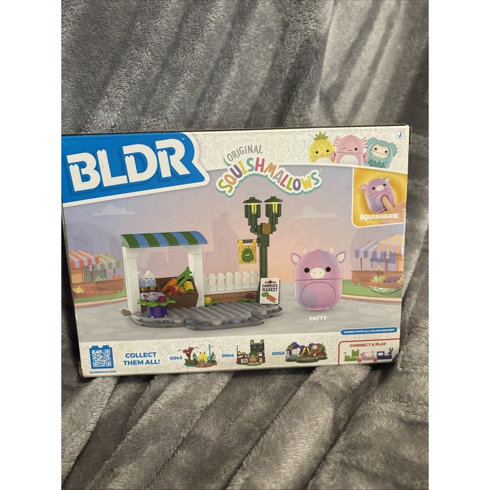 BLDR Squishmallows Squishbrik Patty's Farmers Market Patty Cow Building Set NIB